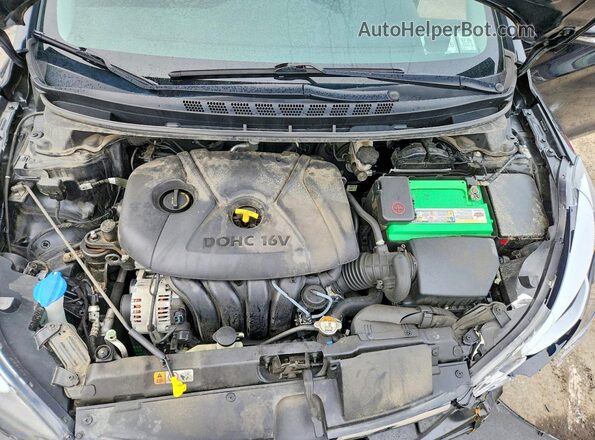 5NPDH4AE1GH731061 2016 HYUNDAI ELANTRA Black Вид задньої частини салону