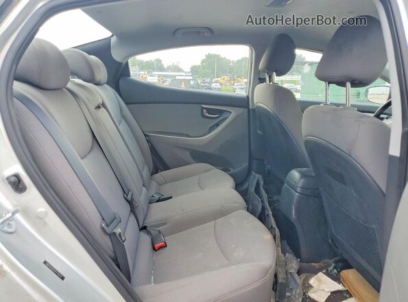 5NPDH4AE1GH735076 2016 HYUNDAI ELANTRA Silver Вид задніх сидінь