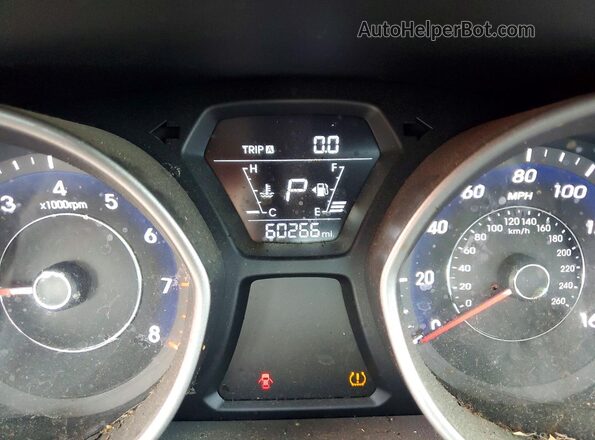 5NPDH4AE1GH735076 2016 HYUNDAI ELANTRA Silver Вид щитка приладів