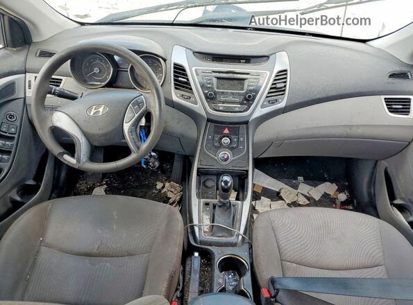 5NPDH4AE1GH735076 2016 HYUNDAI ELANTRA Silver Вид панелі приладів