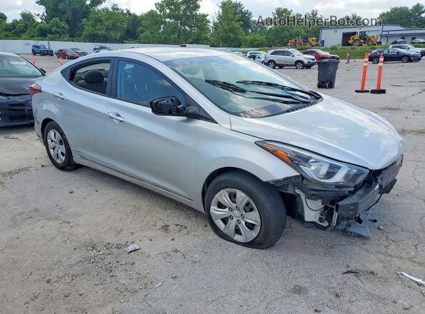 5NPDH4AE1GH735076 2016 HYUNDAI ELANTRA Silver Передня права чверть