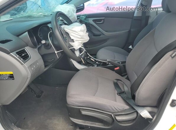 5NPDH4AE1GH755456 2016 HYUNDAI ELANTRA White Vista interior delantera