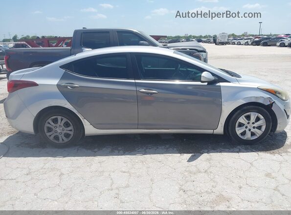 5NPDH4AE1GH757143 2016 HYUNDAI ELANTRA Silver Vista frontal