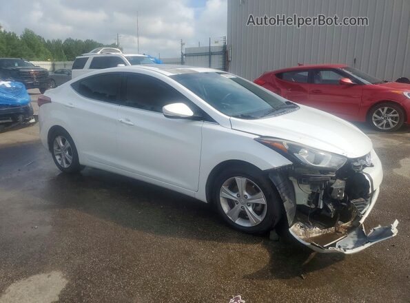 5NPDH4AE1GH769342 2016 HYUNDAI ELANTRA Белый Передняя правая четверть