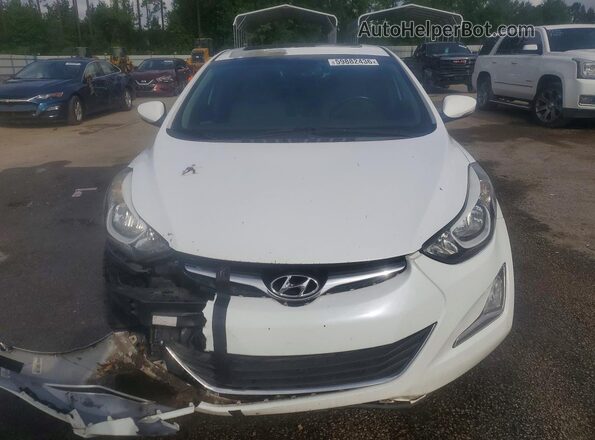 5NPDH4AE1GH769342 2016 HYUNDAI ELANTRA Белый Вид спереди