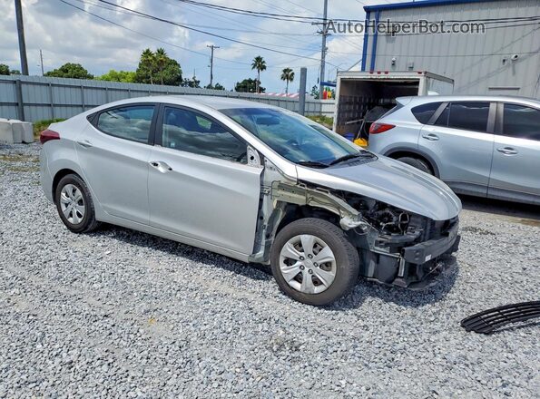 5NPDH4AE1GH771494 2016 HYUNDAI ELANTRA Silver Delantero derecho