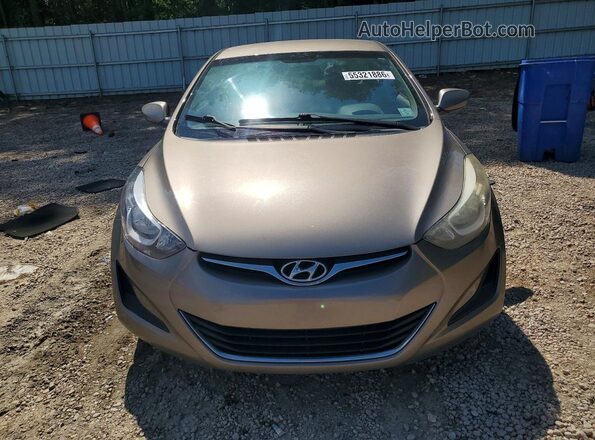 5NPDH4AE1GH771897 2016 HYUNDAI ELANTRA Золотой Вид спереди