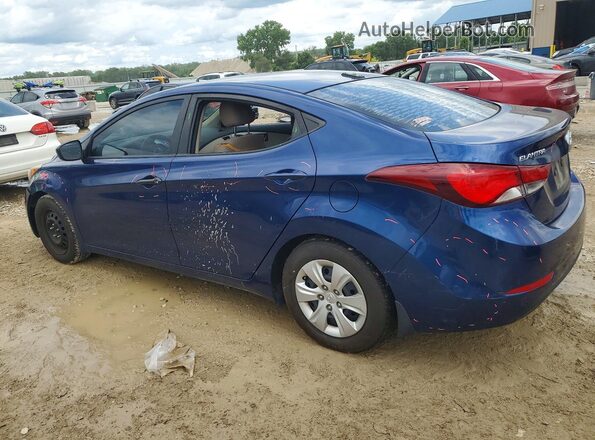 5NPDH4AE1GH782320 2016 HYUNDAI ELANTRA Blue Rear left