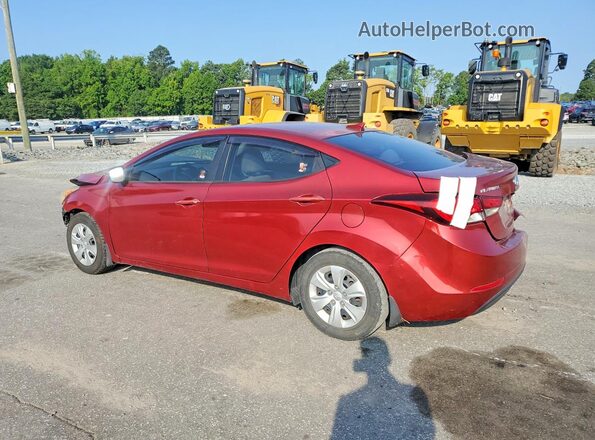 5NPDH4AE1GH795892 2016 HYUNDAI ELANTRA Burgundy Tył lewy