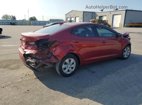 5NPDH4AE1GH795892 2016 HYUNDAI ELANTRA Burgundy Tył prawy