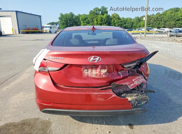 5NPDH4AE1GH795892 2016 HYUNDAI ELANTRA Burgundy Widok z tyłu