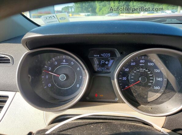 5NPDH4AE1GH795892 2016 HYUNDAI ELANTRA Burgundy Widok zestawu wskaźników