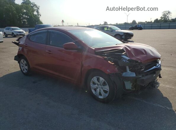 5NPDH4AE1GH795892 2016 HYUNDAI ELANTRA Burgundy Przód prawy