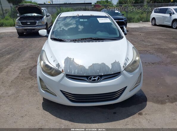 5NPDH4AE2GH655530 2016 HYUNDAI ELANTRA White Դիմացի տեսք