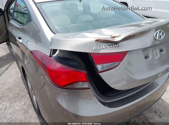 5NPDH4AE2GH656709 2016 HYUNDAI ELANTRA Beige Вид спереду