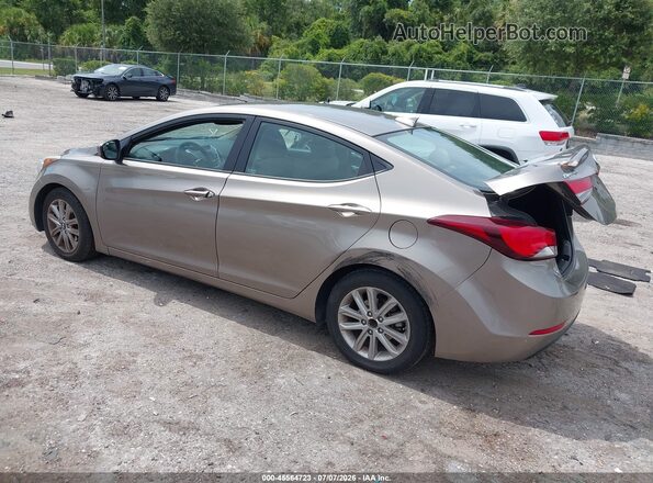 5NPDH4AE2GH656709 2016 HYUNDAI ELANTRA Beige Задня ліва чверть