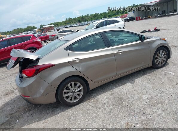 5NPDH4AE2GH656709 2016 HYUNDAI ELANTRA Beige Задня права чверть