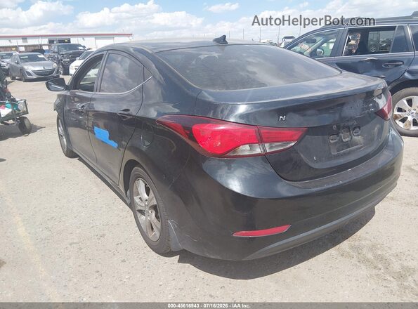 5NPDH4AE2GH674031 2016 HYUNDAI ELANTRA Black Հետևի ձախ