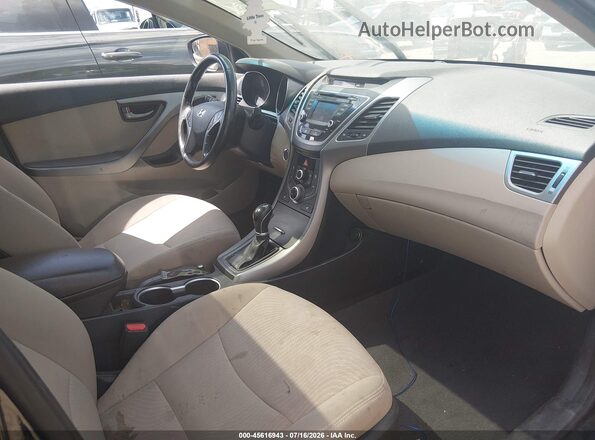 5NPDH4AE2GH674031 2016 HYUNDAI ELANTRA Black Սալոնի դիմացի տեսք