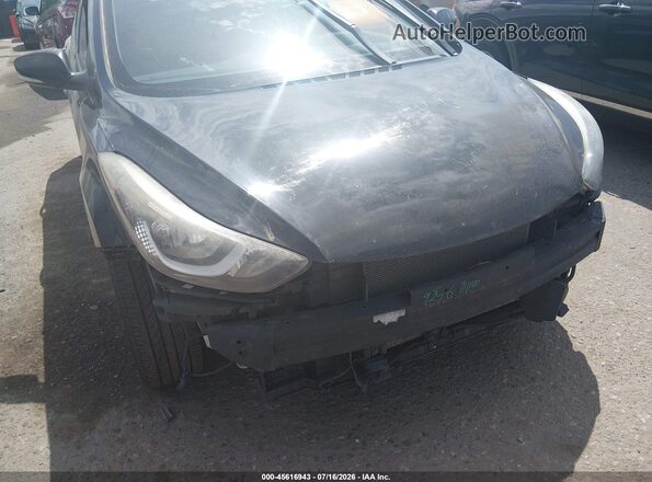 5NPDH4AE2GH674031 2016 HYUNDAI ELANTRA Black Դիմացի տեսք