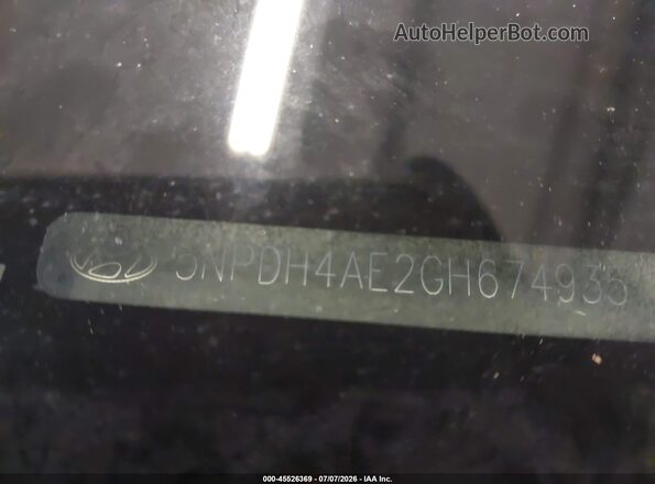 5NPDH4AE2GH674935 2016 HYUNDAI ELANTRA White Շարժիչի բաժամունքի տեսք