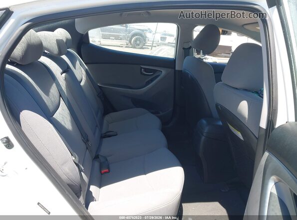 5NPDH4AE2GH685658 2016 HYUNDAI ELANTRA White VIN კოდის სტიკერის ხედი