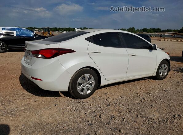 5NPDH4AE2GH686728 2016 HYUNDAI ELANTRA White Tył prawy