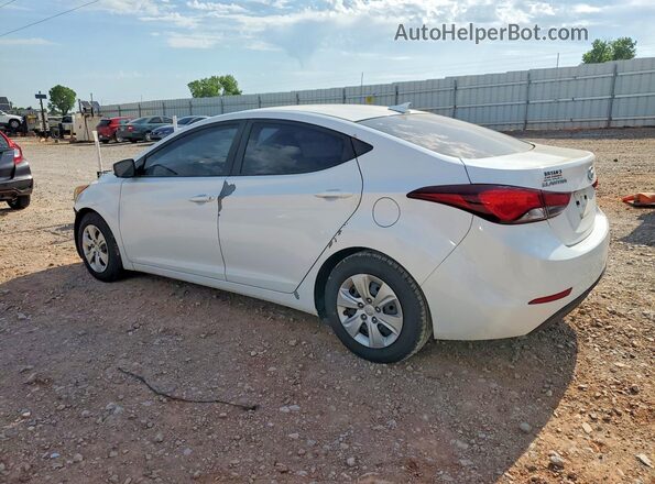 5NPDH4AE2GH686728 2016 HYUNDAI ELANTRA White Tył lewy