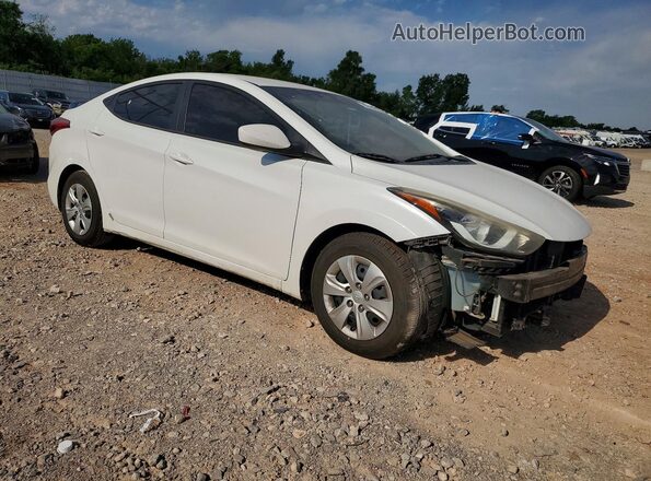 5NPDH4AE2GH686728 2016 HYUNDAI ELANTRA White Przód prawy
