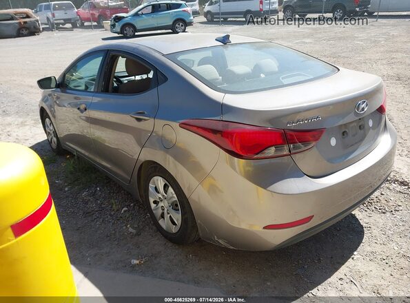 5NPDH4AE2GH686938 2016 HYUNDAI ELANTRA Gray Rear left