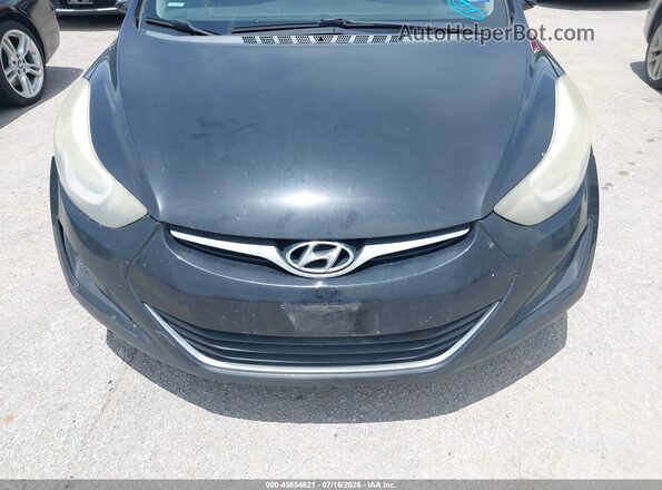 5NPDH4AE2GH694666 2016 HYUNDAI ELANTRA Black Widok z przodu