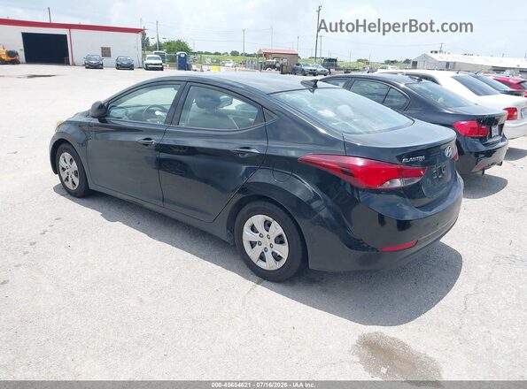 5NPDH4AE2GH694666 2016 HYUNDAI ELANTRA Black Tył lewy