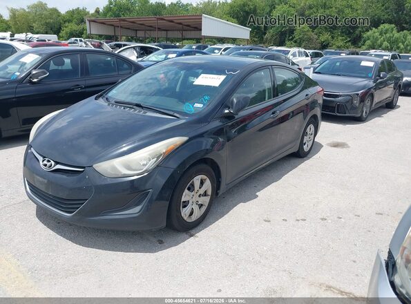 5NPDH4AE2GH694666 2016 HYUNDAI ELANTRA Black Przód lewy