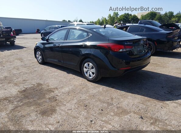 5NPDH4AE2GH704872 2016 HYUNDAI ELANTRA Black Trasero izquierdo