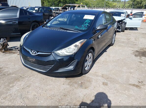 5NPDH4AE2GH704872 2016 HYUNDAI ELANTRA Black Vista tres cuartos delantera izquierda
