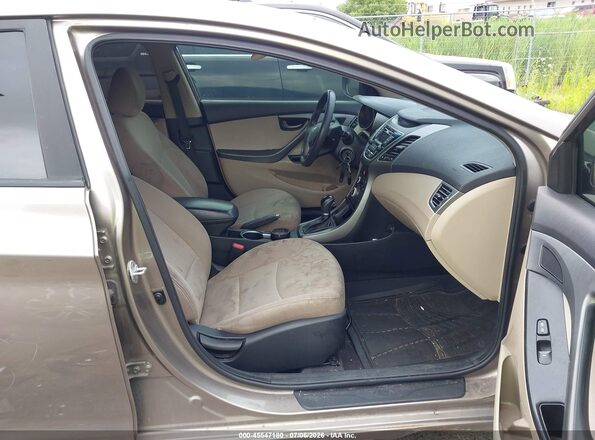 5NPDH4AE2GH720151 2016 HYUNDAI ELANTRA Beige Widok wnętrza z przodu