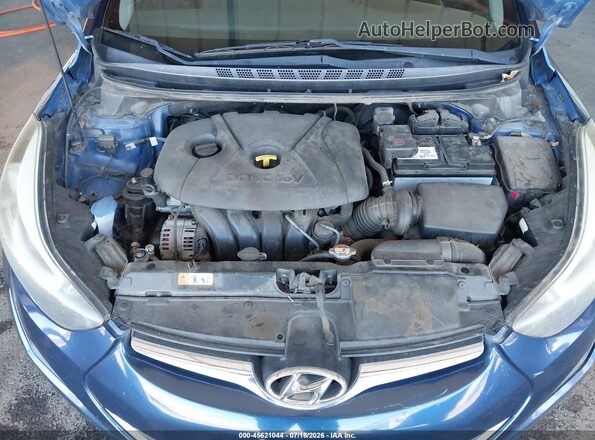 5NPDH4AE2GH724524 2016 HYUNDAI ELANTRA Blue Vista trasera