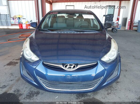 5NPDH4AE2GH724524 2016 HYUNDAI ELANTRA Blue Vista frontal