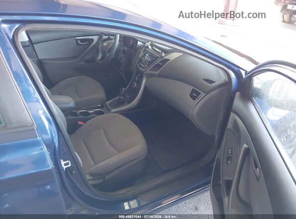 5NPDH4AE2GH724524 2016 HYUNDAI ELANTRA Blue Vista interior delantera