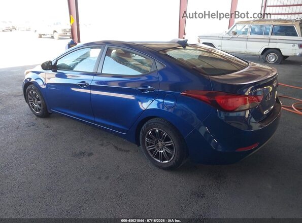 5NPDH4AE2GH724524 2016 HYUNDAI ELANTRA Blue Trasero izquierdo