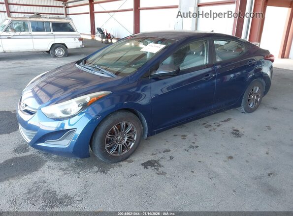 5NPDH4AE2GH724524 2016 HYUNDAI ELANTRA Blue Vista tres cuartos delantera izquierda