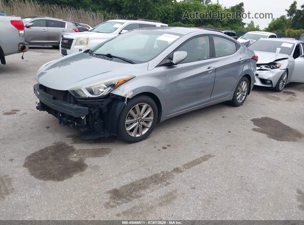 5NPDH4AE2GH727276 2016 HYUNDAI ELANTRA Gray წინა მარცხენა ხედი სამი მეოთხედიდან