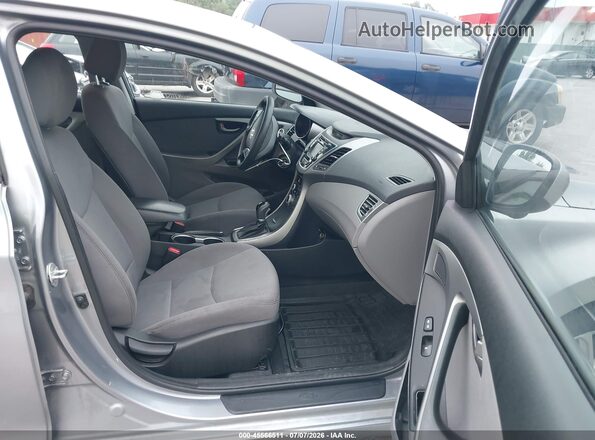 5NPDH4AE2GH727276 2016 HYUNDAI ELANTRA Gray წინა სალონის ხედი