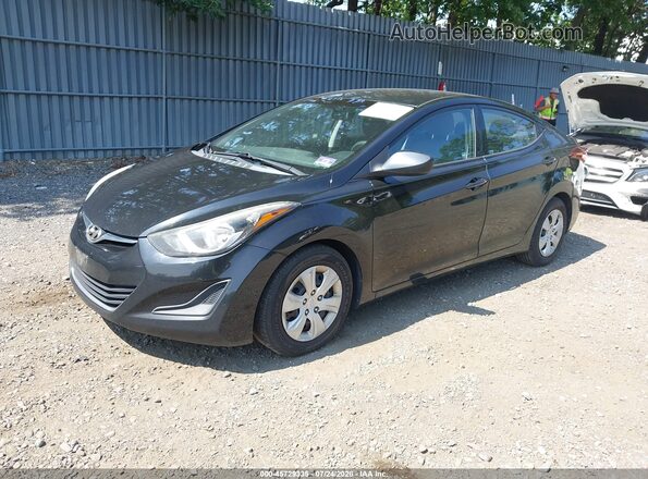 5NPDH4AE2GH731859 2016 HYUNDAI ELANTRA Black Vista tres cuartos delantera izquierda