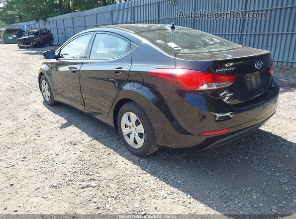 5NPDH4AE2GH731859 2016 HYUNDAI ELANTRA Black Trasero izquierdo