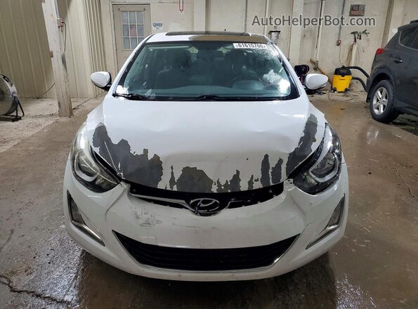 5NPDH4AE2GH736446 2016 HYUNDAI ELANTRA White Դիմացի տեսք