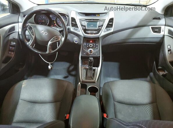5NPDH4AE2GH736446 2016 HYUNDAI ELANTRA White Առջևի վահանակի տեսք