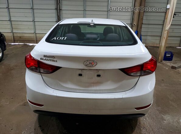 5NPDH4AE2GH736446 2016 HYUNDAI ELANTRA White Հետևի տեսք