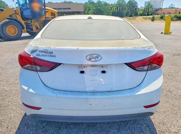 5NPDH4AE2GH745342 2016 HYUNDAI ELANTRA White Vista trasera