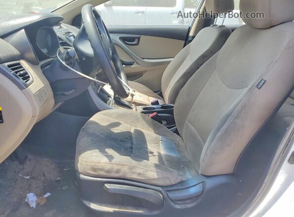 5NPDH4AE2GH745342 2016 HYUNDAI ELANTRA White Vista interior delantera